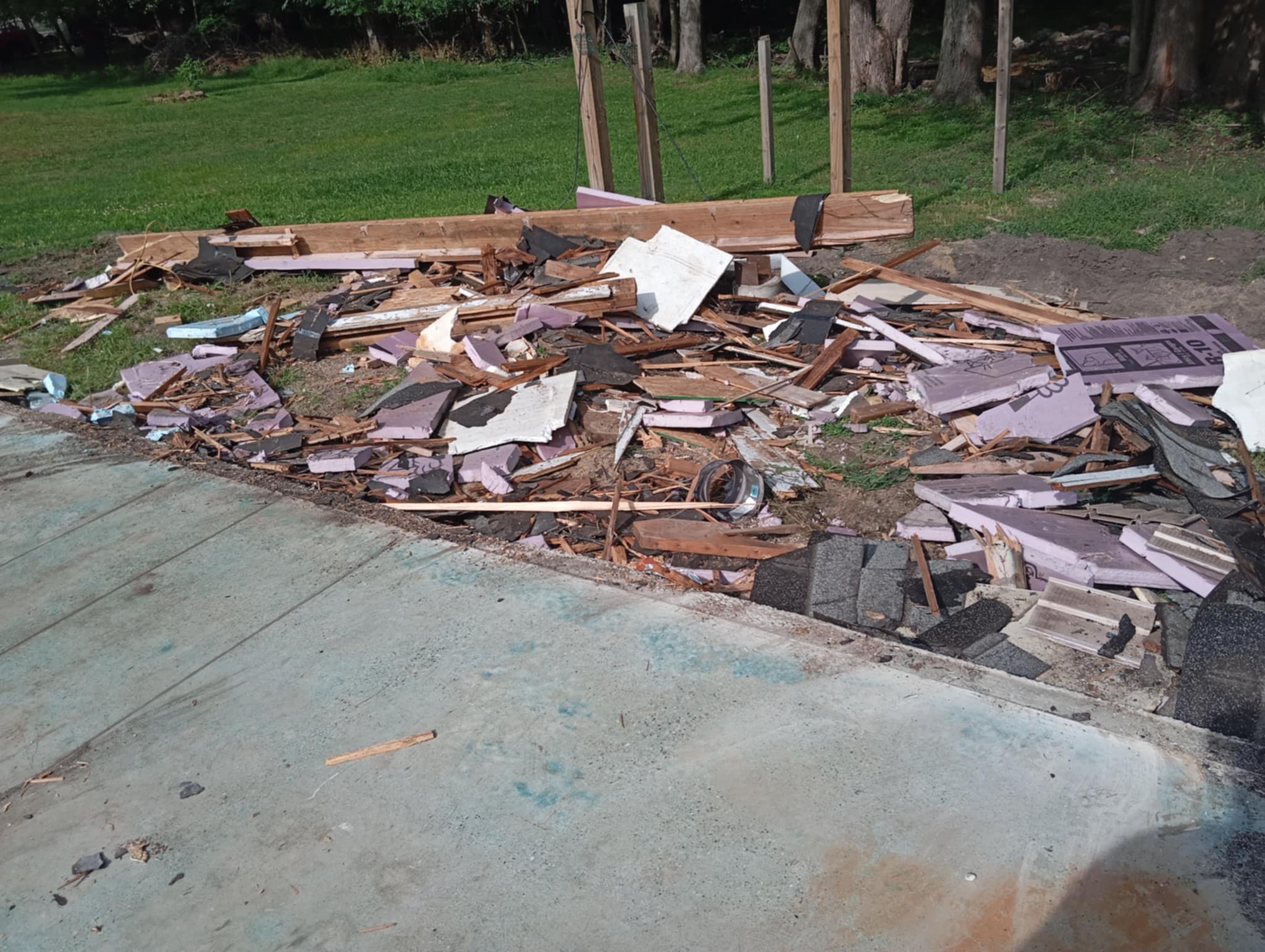 Construction debris cleanup